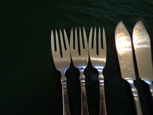 Wilkens Martin 508 Art-Deko Fischbesteck 6 Personen 12 Teile Silber 90er TOP ! - Bild 2 von 7