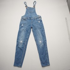 Old Navy Girls Overalls Size Large 10 / 12 Denim Jean Bib Light Wash