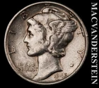1945 Silver Mercury Dime - Scarce  Extra Fine  Better Date  No Reserve  #L3519
