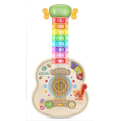 LeapFrog Strum & Count Wooden Guitar Plastic, FSC-Certified Wood Baby