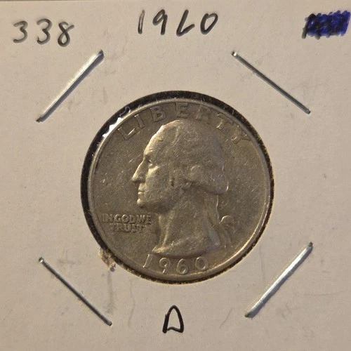 1960-D Washington Silver Quarter In Extremely Fine Condition