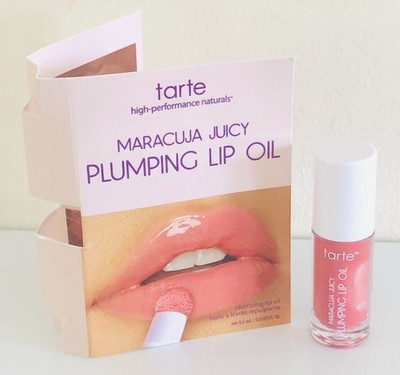 Tarte Maracuja Juicy Plumping Shine Lip Oil In Pink Rose 0,5ml Mini Size Neu