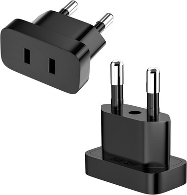 2 Stücke US to EU Adapter, Adapter USA Deutschland Stecker, 250V US Auf EU Mit U