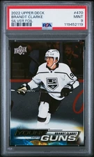 Brandt Clarke Young Guns Silver Foil PSA 9 Kings
