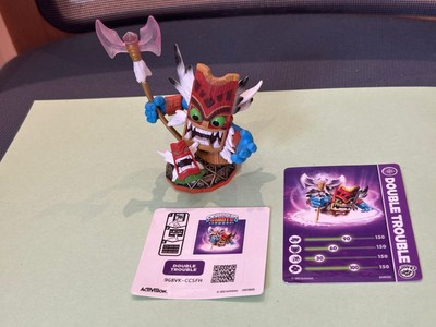 Skylanders Giants Double Trouble mit Karte und Aufkleber 