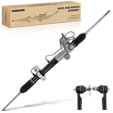 A-Premium 3pcs Front Power Steering Rack & Pinion & Tie Rod End Kit for Nissan