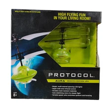 Protocol Aura X Remote Control RC UFO w/Multi-Color Lights Auto-Stabilizers