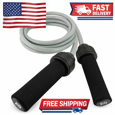 Weighted Jump Rope - 1Lb Solid Pvc Crossfit And Boxing - Heavy Jump Rope With