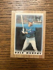 1987 Topps League Leaders Minis - Dale Murphy #2 Atlanta Braves