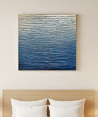 Original 24x24 Textured Abstract Painting on 1.5  Canvas Wrap Modern Art Decor