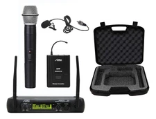 Audio 2000S XLR Wireless Microphone System with Body-Pack, Lavalier, and Rece...