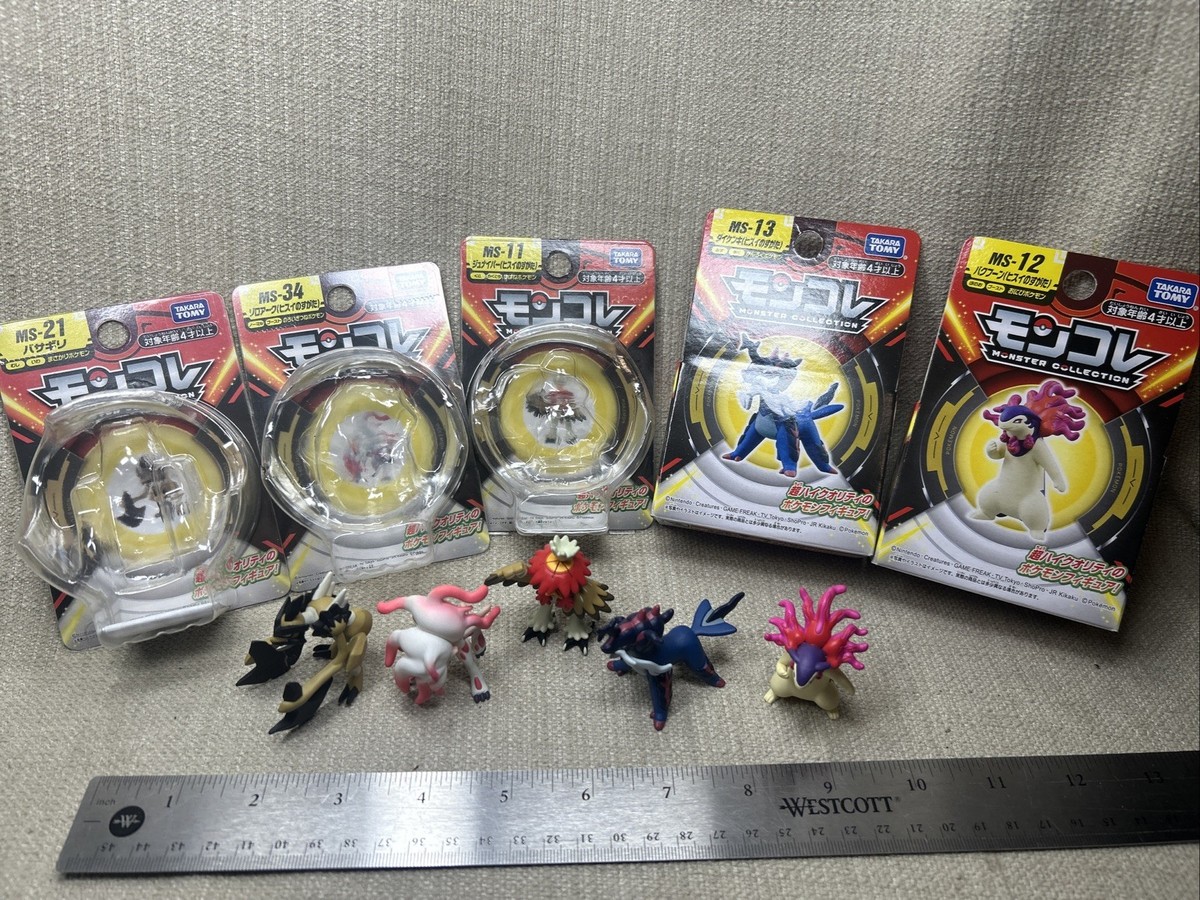 Tomy Pokemon Moncolle Figure Lot Hisuian Samurott Typhlosion
