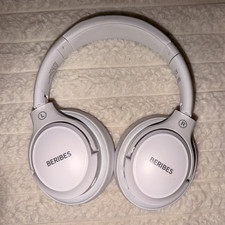 BERIBES WH202A Over-Ear Bluetooth Wireless Foldable Headphones Mic White