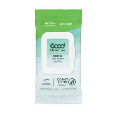 Rebalance Cleansing Wipes Bulk Pack  30 Count By Good Clean Love