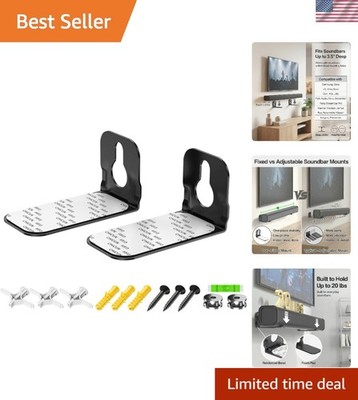 Sturdy Soundbar Mount Shelf for Samsung, Sony, LG - Under TV Solution