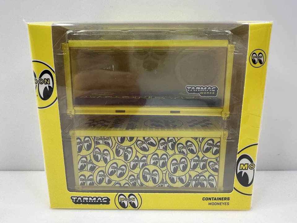Tarmac Works Collab64 Mooneyes Containers Set Yellow HTF - Image 2 of 4
