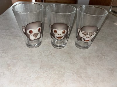Monkey Drinking Glass Emoji See No Evil Speak No Evil Hear No Evil Kitchen 