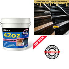 2 In 1 Black Rust Converter Metal Primer 42 Oz Rust Inhibitor Paint For