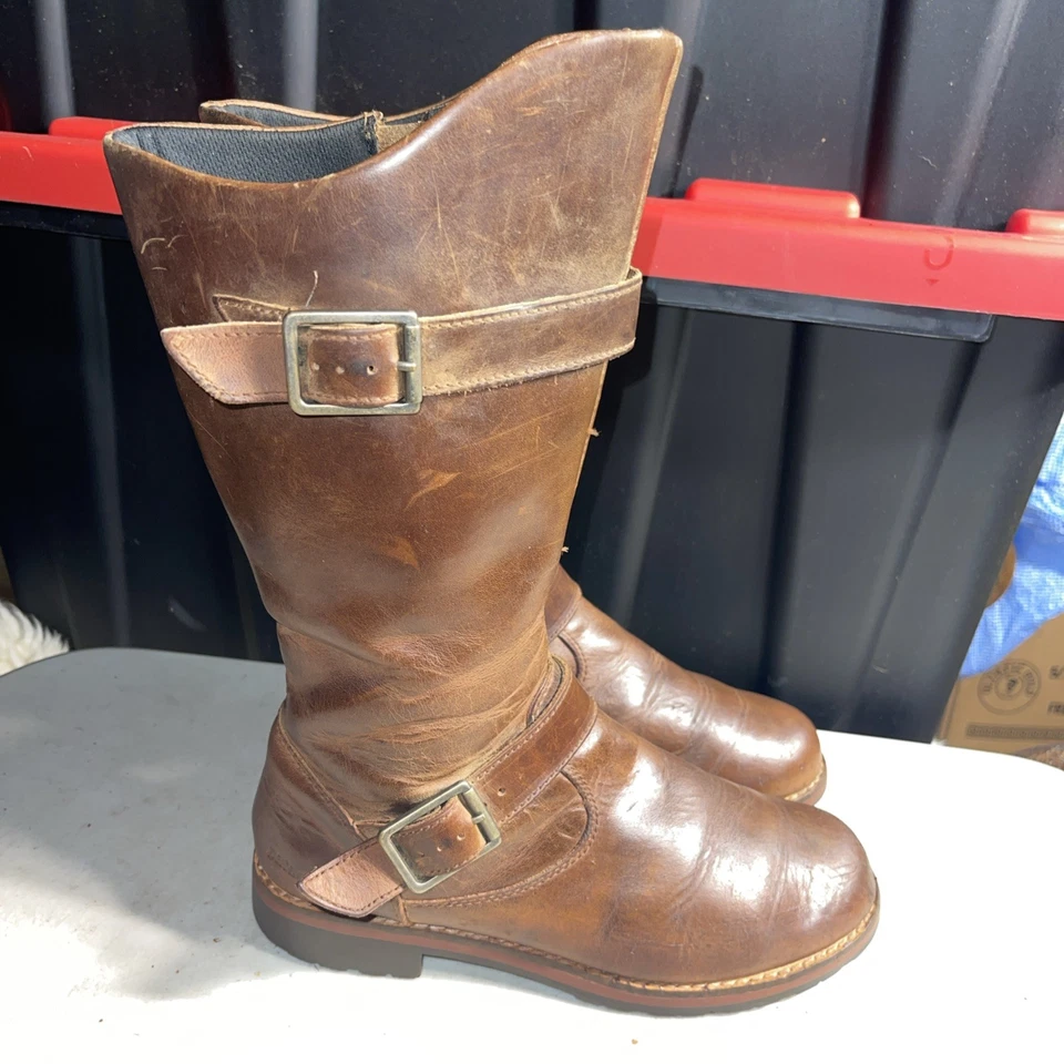 Patagonia Mujer Botas Llama Cuero Botas Talla 7 Marrón Foto 2 de 4