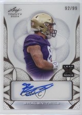2024 Leaf Trinity Clear Auto Bronze 92/99 Bralen Trice #CA-BT1 Auto 0eq8