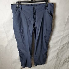Duluth Trading Pants Women's 12x29 Blue Dry On Fly Cargo Outdoor Pant 46708