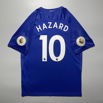 CHELSEA NIKE 2017/2018 FOOTBALL HOME JERSEY #10 EDEN HAZARD SIZE