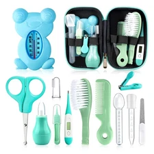 Baby Grooming Kit, Infant Safety Care Set with Hair Brush Comb Nail Clipper N...