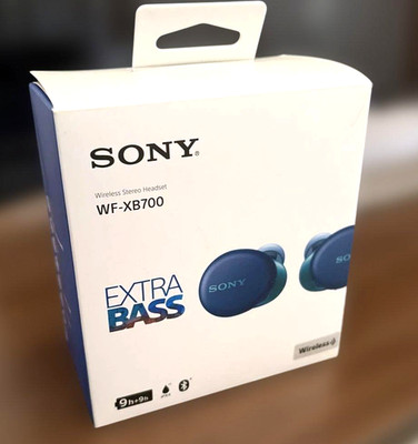 Sony WF-XB700 Bluetooth Wireless Earbuds EXTRA BASS Blue New Sealed