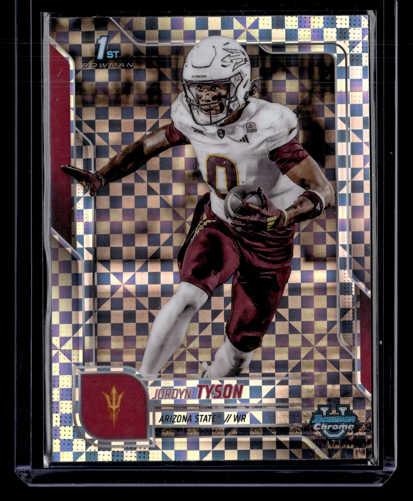 2025 Bowman University Chrome #31 Jordyn Tyson X-Fractor