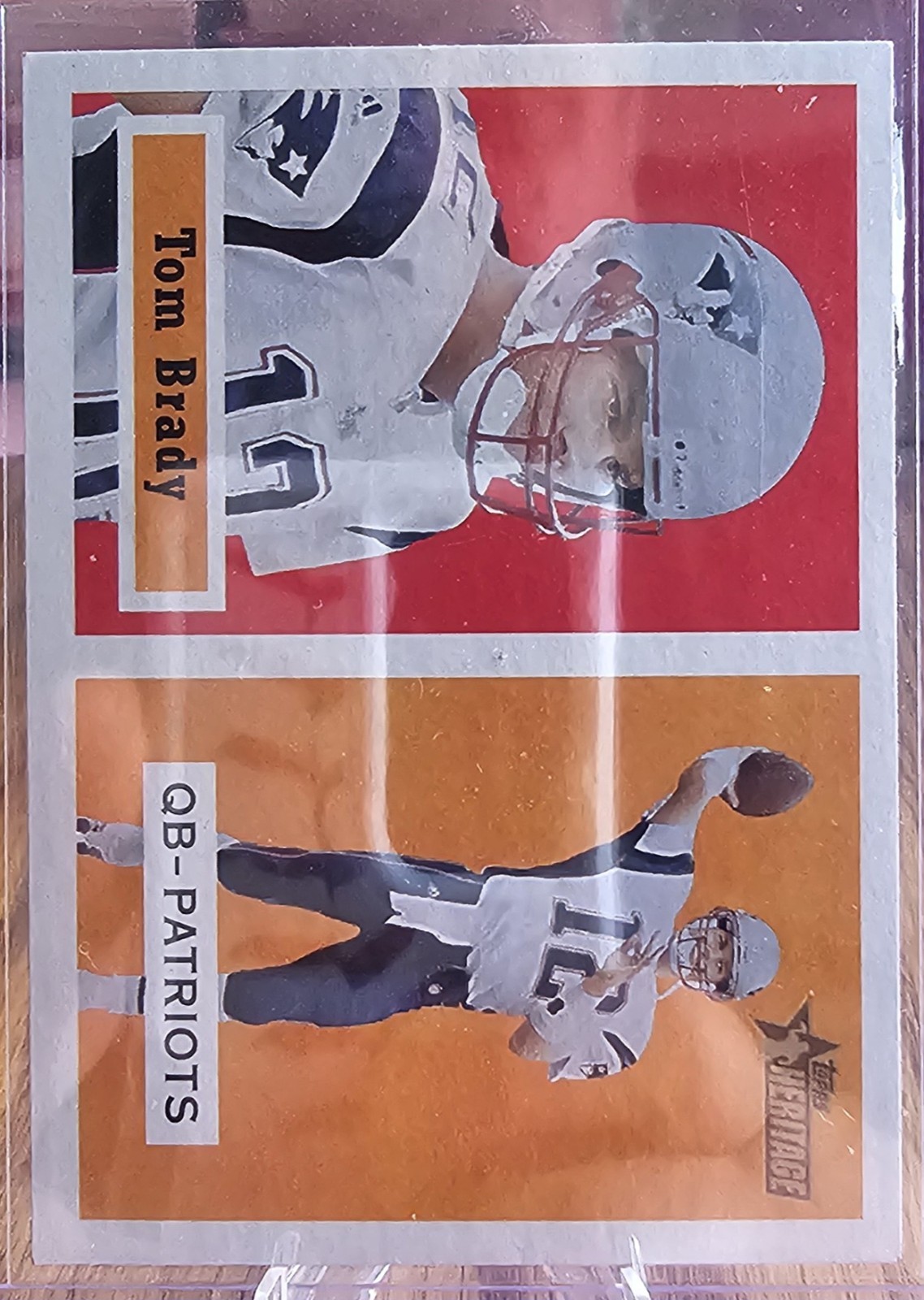 2002 Topps Heritage - Tom Brady #50 New England Patriots