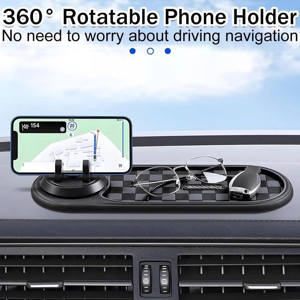 Tappetino Antiscivolo Multifunzione per Auto Tappetino per Cruscotto Del Telefon - Immagine 4 di 4