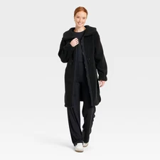 Women's Long High Pile Jacket - All In Motion Black XL