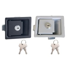 Black RV Paddle Entry Door Lock for Latch Handle Knob Deadbolt for Camper Traile