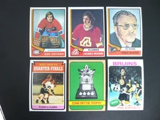 1974-75 Topps Hockey Card Lot (4) Dryden Shero + 1976 Esposito/1972 Conn Smythe