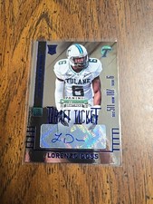 2015 Panini Contenders Draft Picks Blue Foil Auto RC #213 Lorenzo Doss Tulane
