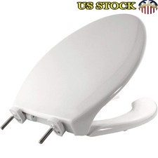 Commercial Toilet Seat Heavy Duty Plastic Hygienic Non-Slip Stainless Steel New
