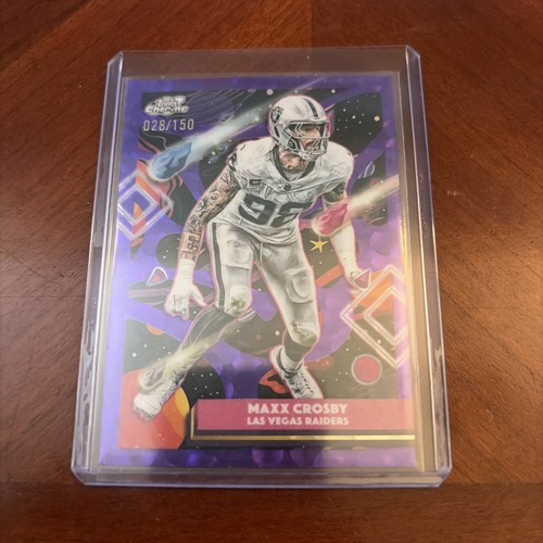 2025 Topps Cosmic Chrome - Maxx Crosby Purple Nebula Refractor 28/150 - Raiders