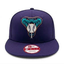 Arizona Vtg Diamondbacks New Era 9FIFTY Snapback Hat Purple Cooperstown Snake