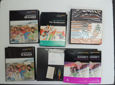 Vintage Atari 400/800 Software Lot Language Spanish Italian Programming Bookkeep