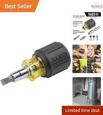 Multi-Bit Screwdriver Nut Driver Set 6-in-1 Compact Insulated Home Improvement