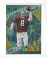 2017 Prestige Living Legends Xtra Points Blue #15 Steve Young 49ers