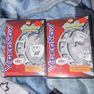 New Sealed VideoNow SpongeBob SquarePants Target Exclusive Vol. 8 & 9 PVDs 