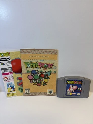 New ListingYoshi's Story (Nintendo 64 N64, 1997) Authentic With Instruction Booklets