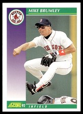 1992 Score Mike Brumley Boston Red Sox #363