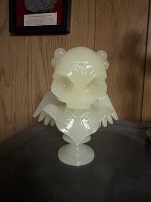 KID ROBOT Huck Gee Resin Skullhead GID 6  Bust Super Rare (2013) Numbered 1/50!!