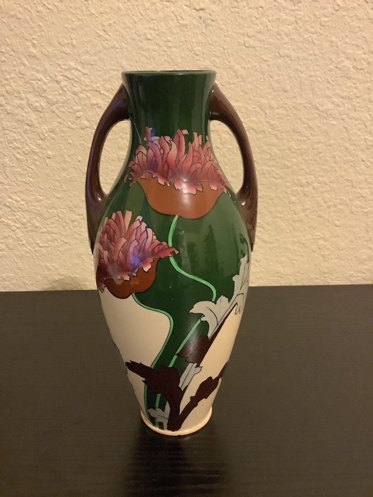 Shelley Wileman Foley Intarsio "3334" Vase - Chrysanthemums