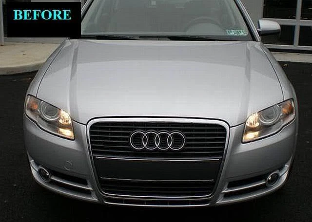 AUDI A4 2005-2008 MOLDURA CROMADA PARA PARRILLA WRNTY B7 B8 2006 2007 05 06 07 08 Foto 4 de 4