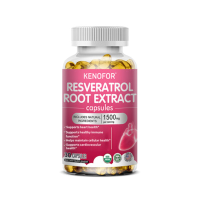 Resveratrol Capsules, Anti-Aging Antioxidants, Radiant Skin,Immune heart Support