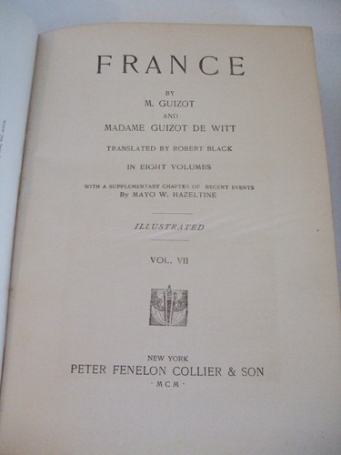 1900 France (Nations of the World) 8 Volume Set by Guizot and de Witt - Foto 21 di 24