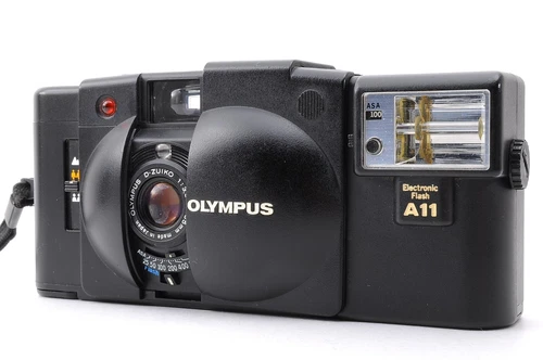 Olympus XA2 35mm Compact Film Camera + A11 Flash | Film Tested | Near Mint